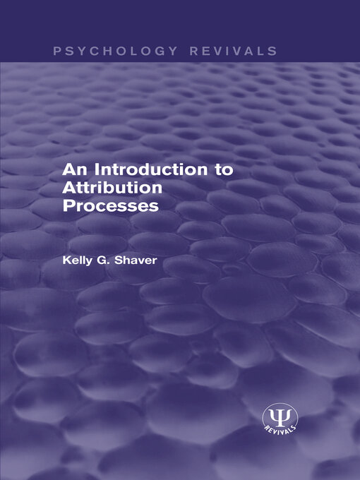 Upplýsingar um An Introduction to Attribution Processes eftir Kelly G. Shaver - Biðlisti